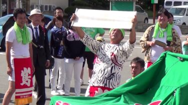 2016.9.10 島町秋祭り 神輿と獅子舞コラボ