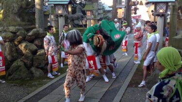 神社（二日目朝）　小松市島町秋祭り　2017.09.10