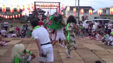 獅子舞　小松市島町秋祭り　公民館　2019.09.15