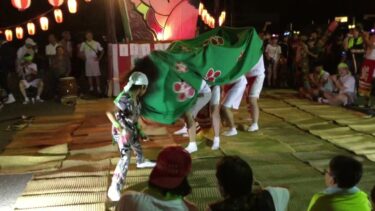 獅子舞　小松市島町秋祭り　公民館前　2024.09.14