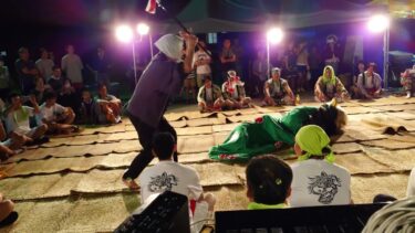 獅子舞　小松市島町秋祭り　寝獅子　2025.09.14